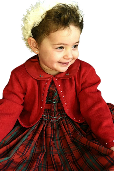 Carriage Boutique Red Plaid Christmas Dress