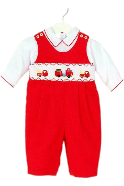 Basic Firetruck Baby Boy Longall