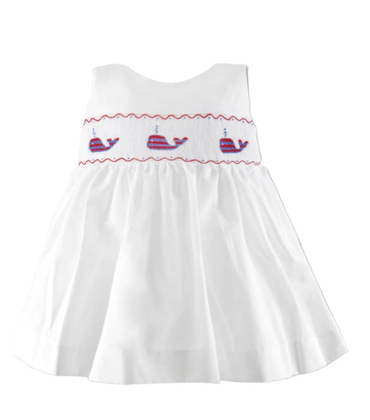 Red Whale of USA Baby Girl Dress