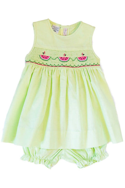 Carriage Boutique Green Watermelon Sleeveless Girl Dress
