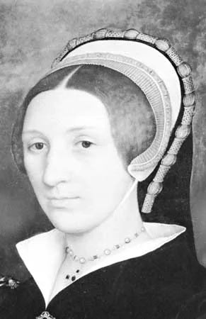 A woman wearing coif
