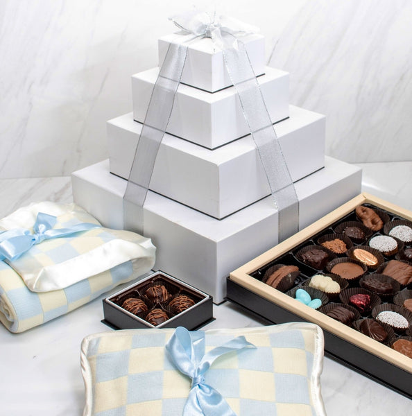 Mother & Newborn Baby Boy Gift Box
